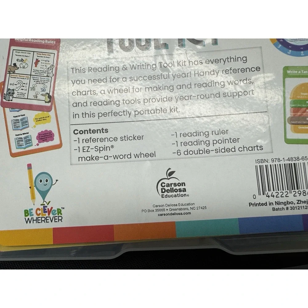 Lot Of 6 Carson Dellosa Reading Writing Tool Kits Grades K-2